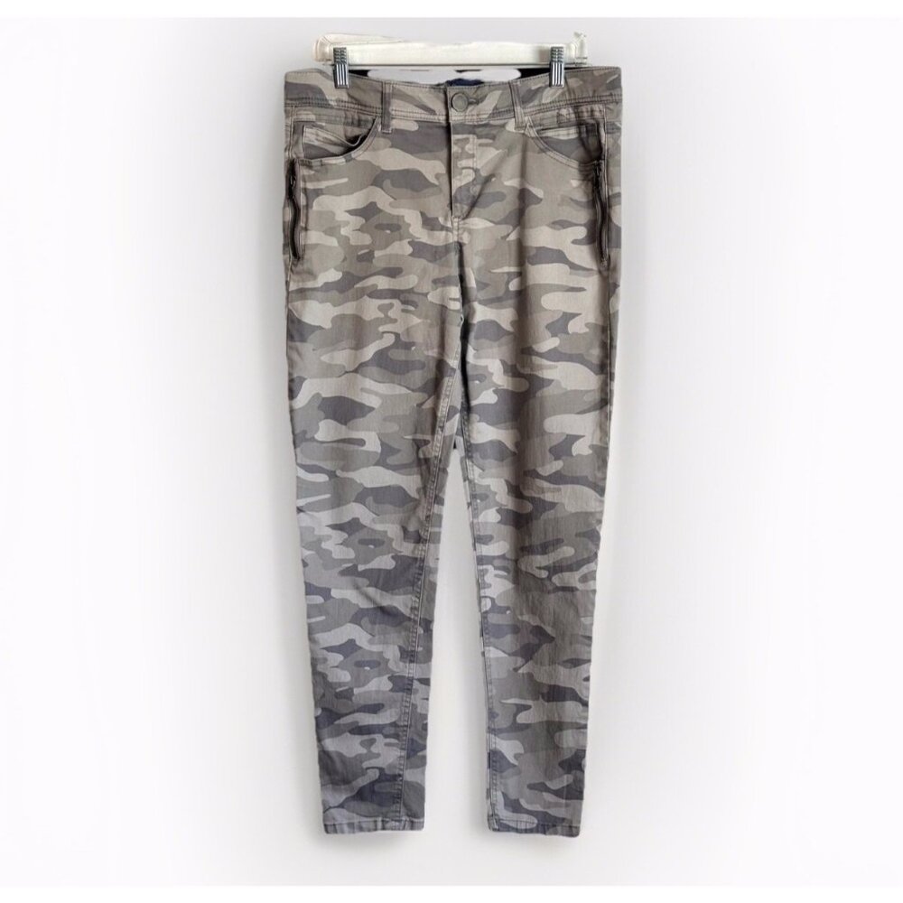 Democracy Ab solution Camo Skinny Leg Jean Womenβs 12 Camouflage Grunge (35x29)